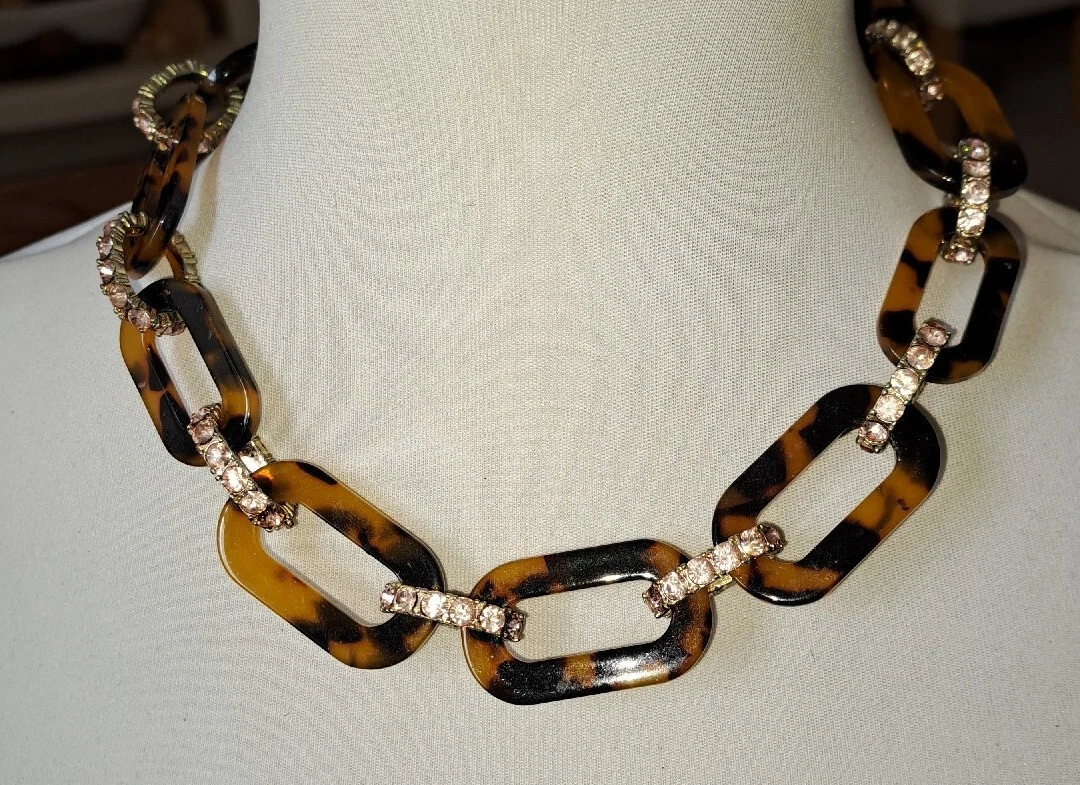 Tortoise shell statement necklace shop