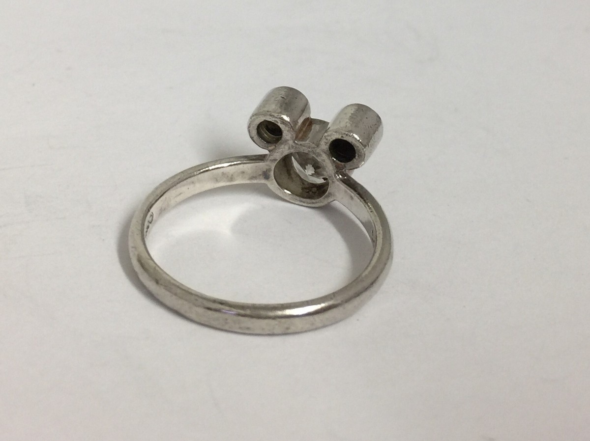 アクセサリー vintage silver925 mickey mouse ring Disney Sterling 925 Silver Black Enamel Mickey Mouse Ring Sz