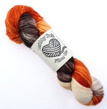 KNITTY BOH FIBER Co. 70/25/5% SW Merino Wool/Nylon/Stellina - 462yds JIVE TURKEY