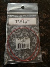 ChiaoGoo TWIST Red Lace Interchangeable Cables 14"-Large