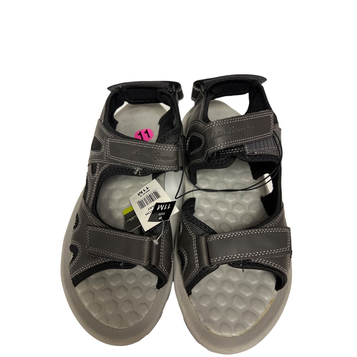 NEW! Eddie Bauer Grafton Hiking Sandal Adjustable Grey Black  display picture 2