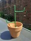 5x NEW HANDMADE 8" (20cm) PLANT SUPPORT RODS IN LIME GREEN TO GROW UPRIGHT.