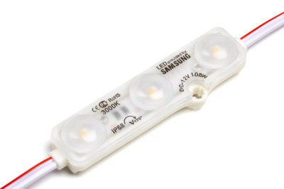 100x Samsung IP65 Wasserdicht 2835 SMD 3 LED Modul Licht Schild Streifen 10K DC 12V