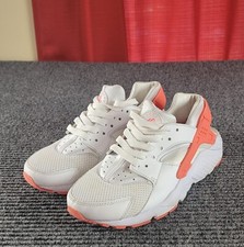 Nike Air Huarache Run White Racer Pink Running Shoes GS 654280-108 Sz 6.5Y