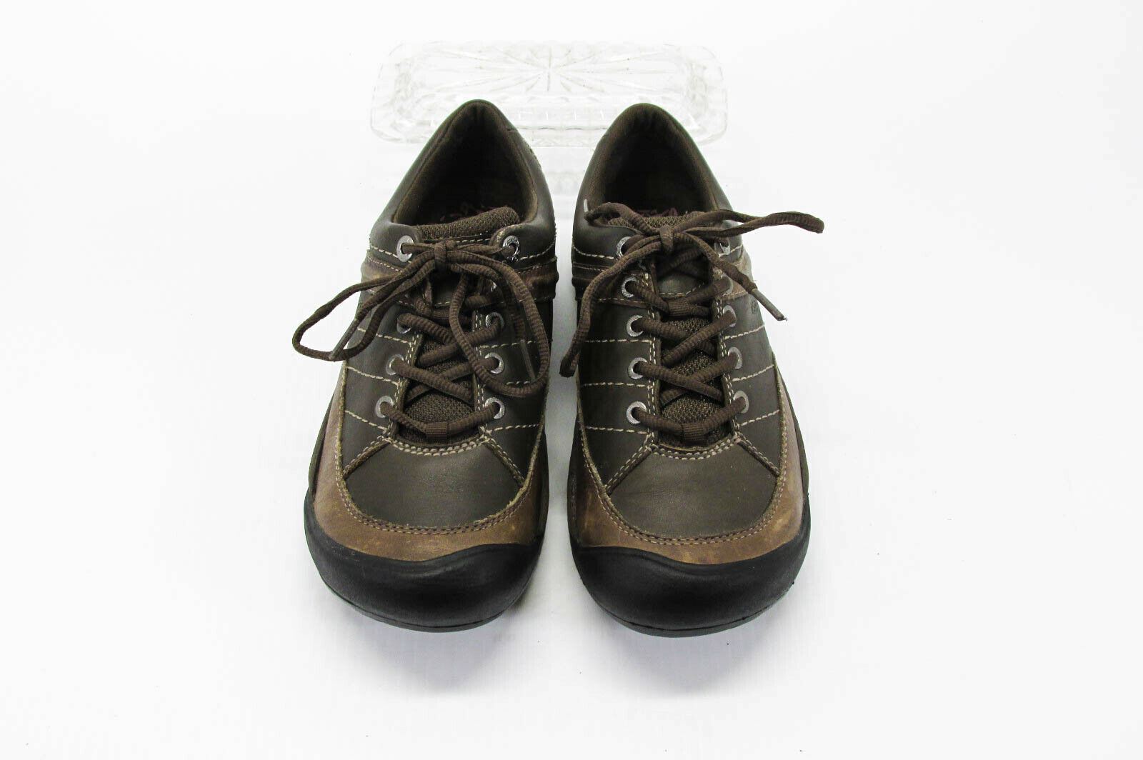 Scarpa donna Keen Presidio taglia 9M marrone escursionismo Oxford sneaker usata xq