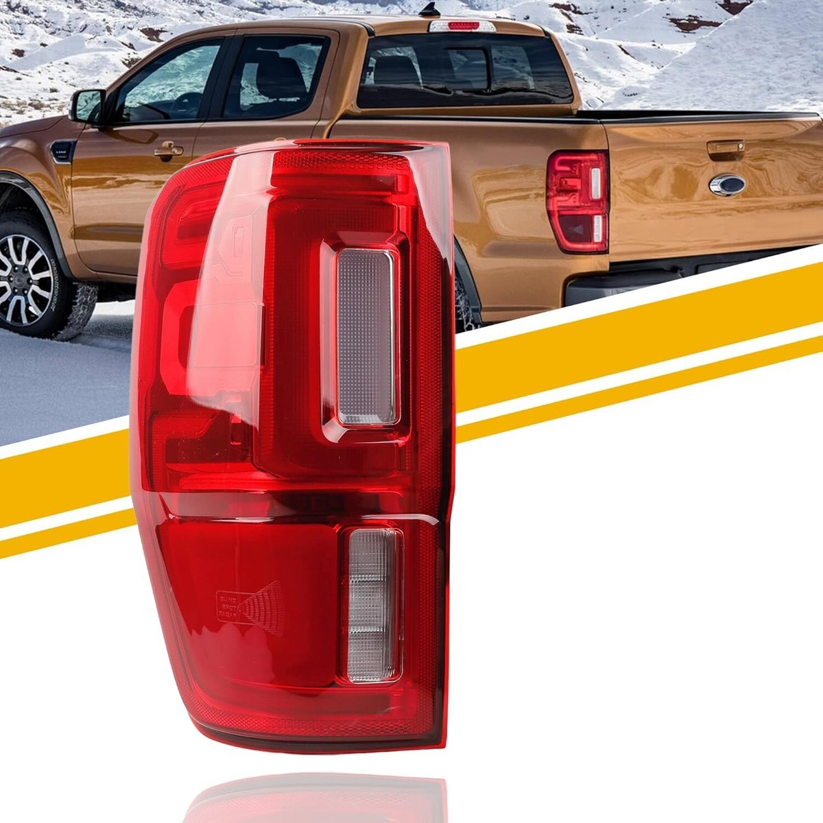 AP03 Left Driver Side LED Rear Tail Light Brake for Ford Ranger 2019-2023 with Blind Spot KB3Z-13405-G - 34