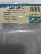 ICM ICM325H LINE VOLTAGE HEAD PRESSURE CONTROL (SP441)
