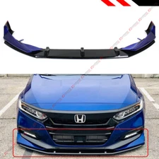 FOR 18-2020 HONDA ACCORD AKASAKA STILL NIGHT BLUE FRONT BUMPER LIP SPLITTER KIT