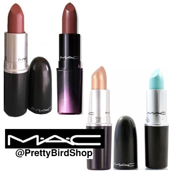 Last set! 4 MAC Lipsticks WHIRL GEL Frost SOFT HINT BATED BREATH