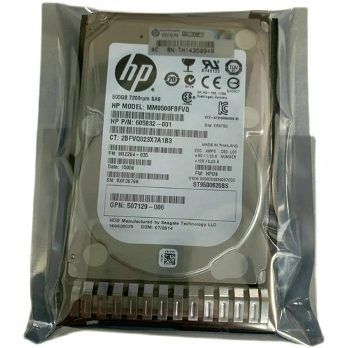 For HP 652745-B21 653953-001 500GB 7.2K 2.5" 6G DP G8 SAS MDL HARD DRIVE - Picture 1 of 3