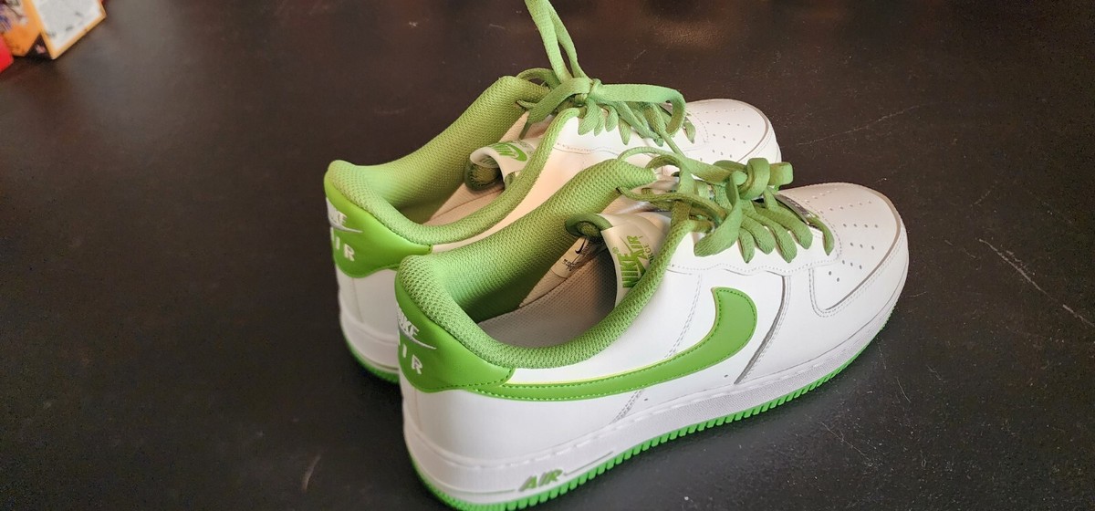 air force 1 neon green tick