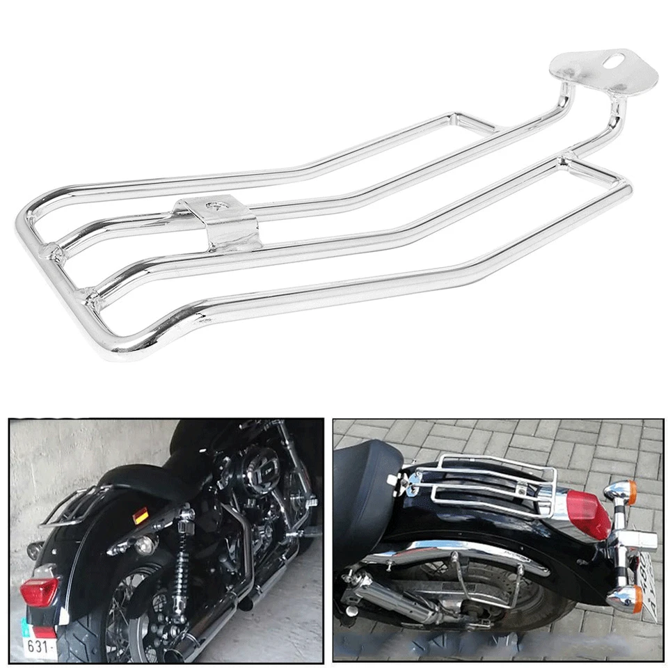 Portaequipajes guardabarros trasero solo para Harley Sportster XL883 1200 85-03 Foto 4 de 4