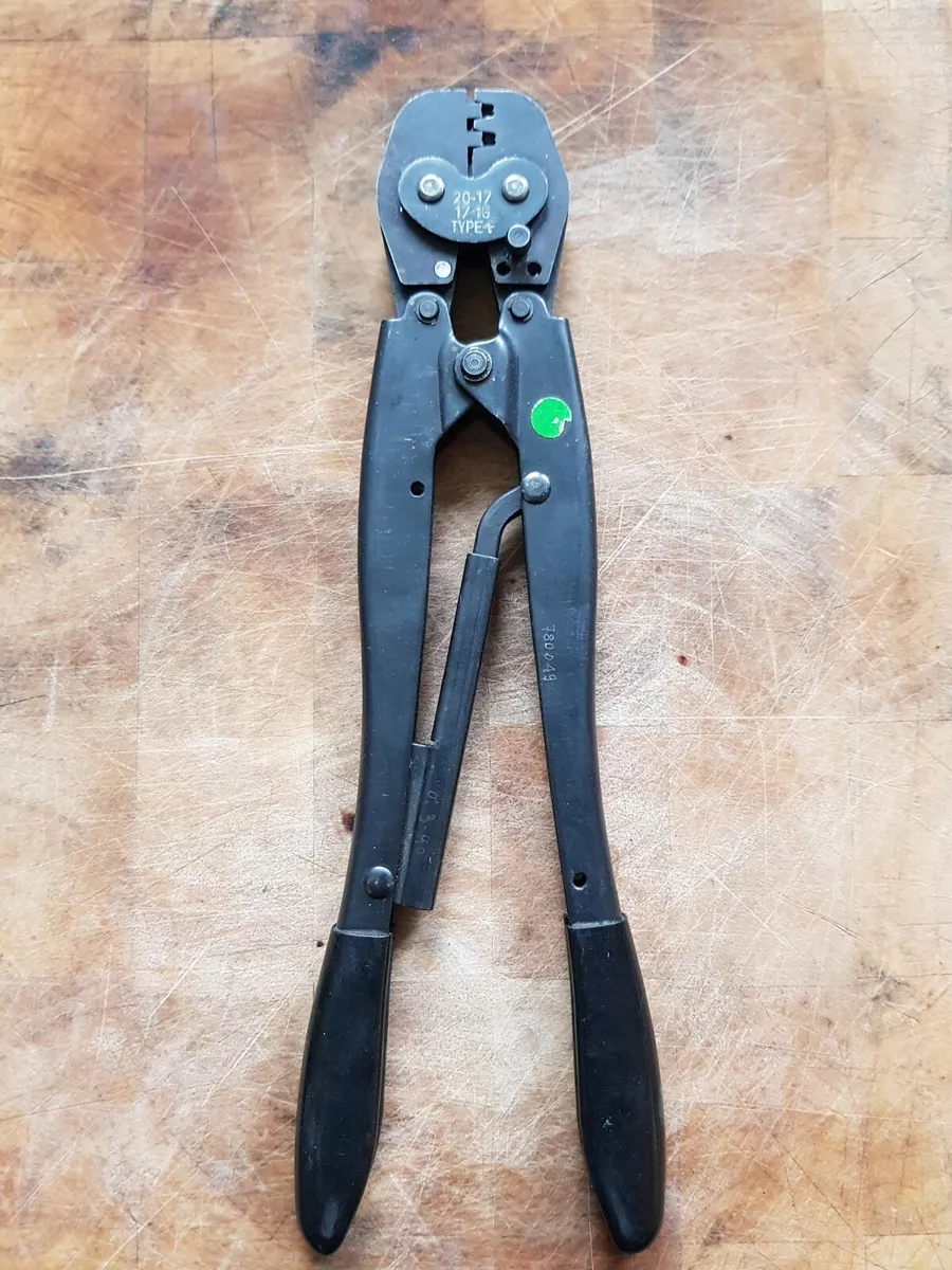 AMP TE Connectivity 780049 Type F Ratchet Crimping Pliers Certi