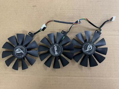 3er Set Grafikkarten-Lüfter – Passend Für ASUS ROG Strix RX VEGA64 8GB – Ersatzlüfter T129215SU/T129215SM