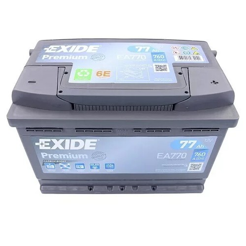 EXIDE EA770 BATERÍA DE COCHE PREMIUM CARBON BOOST 77AH 760A 12V +DX = FIAMM 80AH - Imagen 5 de 9