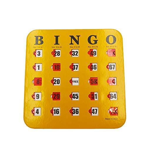 Shutter Slide Bingo Cards - 5 Pack Multi Color Extra Thick Stitched easy rea - Picture 6 of 7