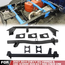 Front&Rear Tank&Shock Crossmember for 07-2014 Silverado/Sierra 1500 Ext&Crew Cab
