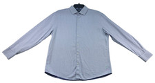 Penguin Button Down Shirt Mens size 15.5 Blue Heritage Slim Fit 32-33 Cotton