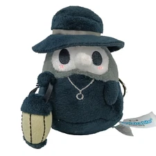 Micro Squishable Plague Doctor Mini Plush Keychain Black Lantern Backpack Charm