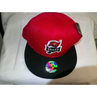 NFL Tampa Bay Buccaneers Brady Snapback Cap Red Black Football Fan Gear NWT