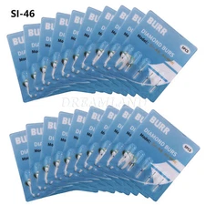 100 Dental Lab Diamond FG Burs Drill For High Speed Handpiece 1.6mm SI-46