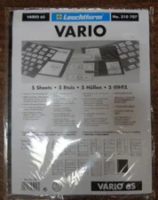 6S VARIO BLACK Lighthouse Stock pages pack of 5 Dbl. sided NEW 6 Row