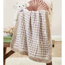 Herrschners Sugar Cube Baby Blanket Crochet Kit