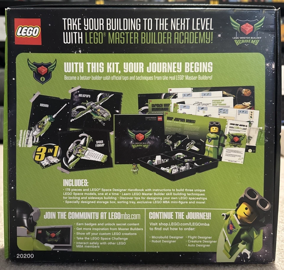 LEGO Master Builder Academy: Space Designer (20200) MINT COMPLETE - Image 2 of 4
