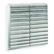 Dayton 48 in 54"H-W 5.75"L Aluminum Wall Shutter, 51-1/2 in x 51-1/2 in,