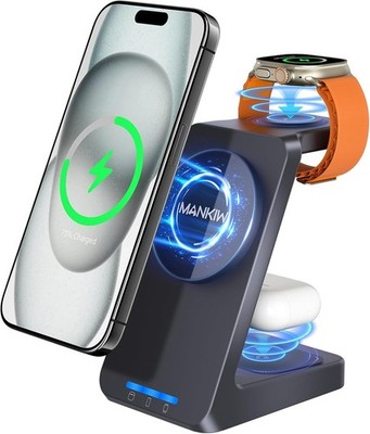 3IN1 LADEGERÄT INDUKTIVES LADESTATION MAGSAFE FÜR AIRPODS APPLE WATCH IPHONE 17
