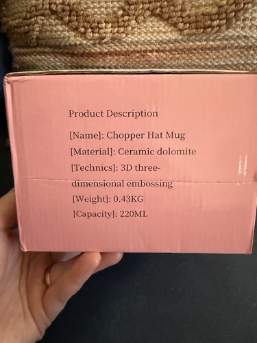 Anime Keramik Einteiler Kaffeetassen Merch, Chopper Hut Manga Milch Tee Tasse - Bild 2 von 5