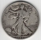 1943 P WALKING LIBERTY HALF DOLLAR 90% SILVER PHILADELPHIA .50¢ UNITED STATES