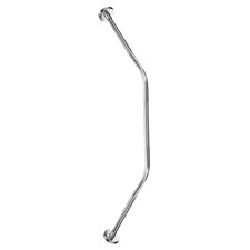 Medium Stainless Steel Diamond Shaped Corner Shower Curtain Rod for BATHROOM