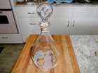 Vintage Harper Decanter - Etched Story Decanter - Courting Couple Decanter — photo 1