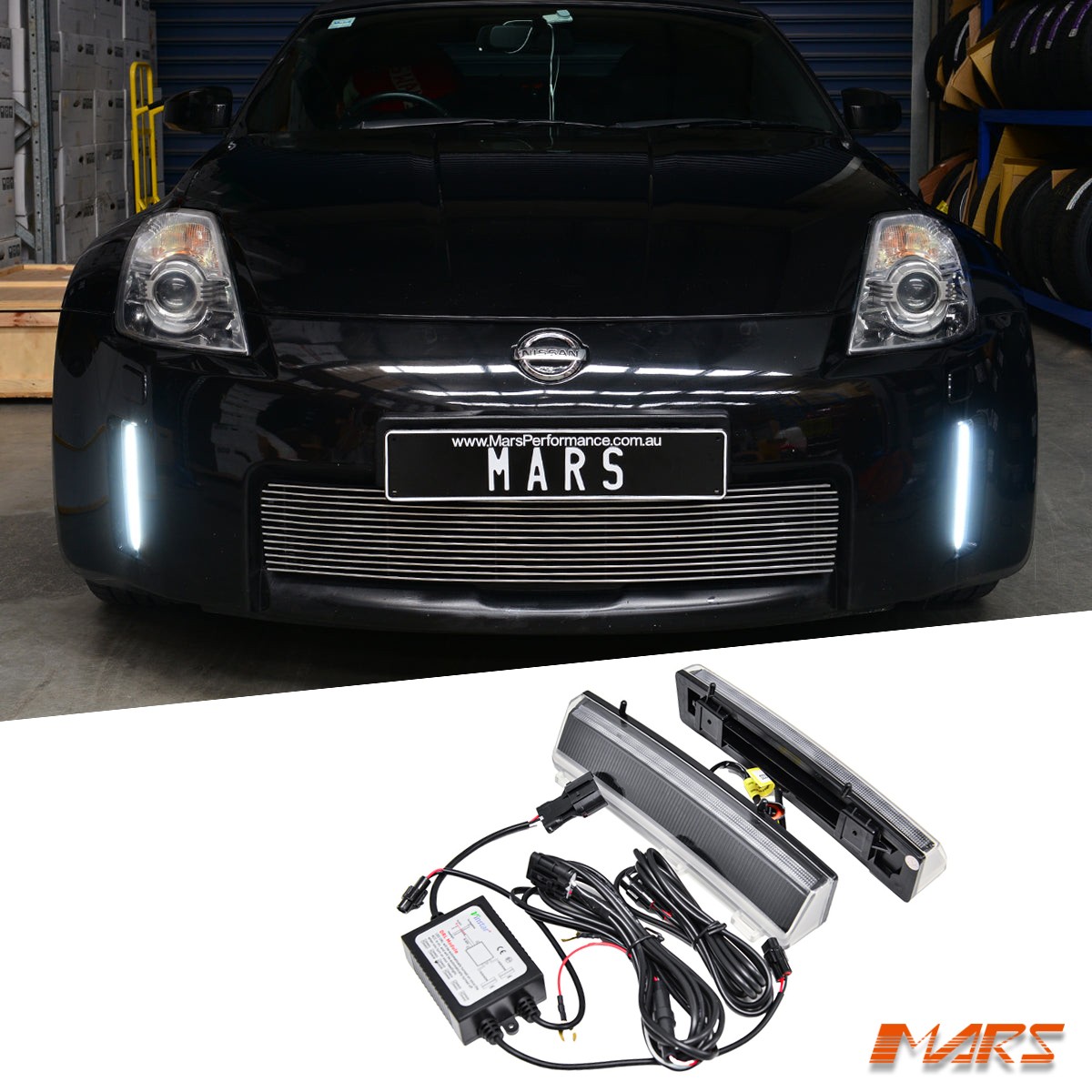 MARS Bumper LED DRL Day-Time Running Lights for Nissan 350Z Z33 06
