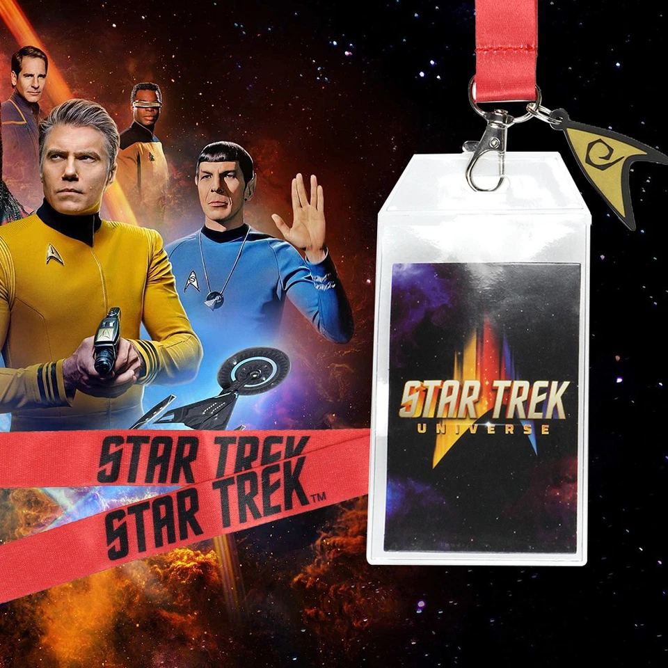 Star Trek Universe Starfleet Operations Insignia ID Badge Holder Key Lanyard - Image 4 of 4