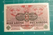AUSTRIA 1 Krone, 1919, P-49,