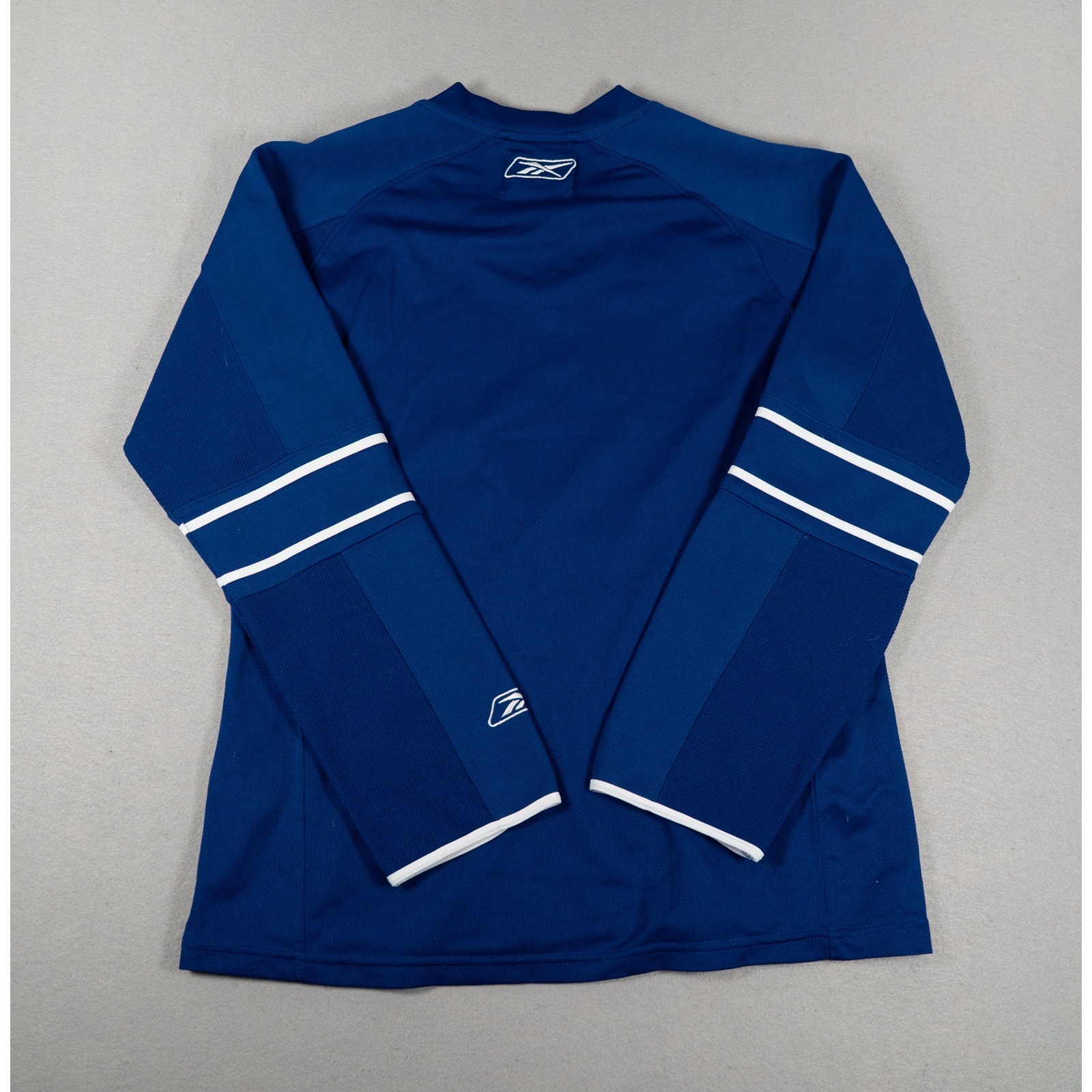 Reebok Mens Toronto Maple Leafs NHL Hockey Jersey Blue Size Medium Logo Stripe image 3