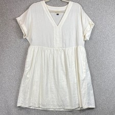 Universal Thread boho midi dress M creamy neutral minimalist preppy cottagecore