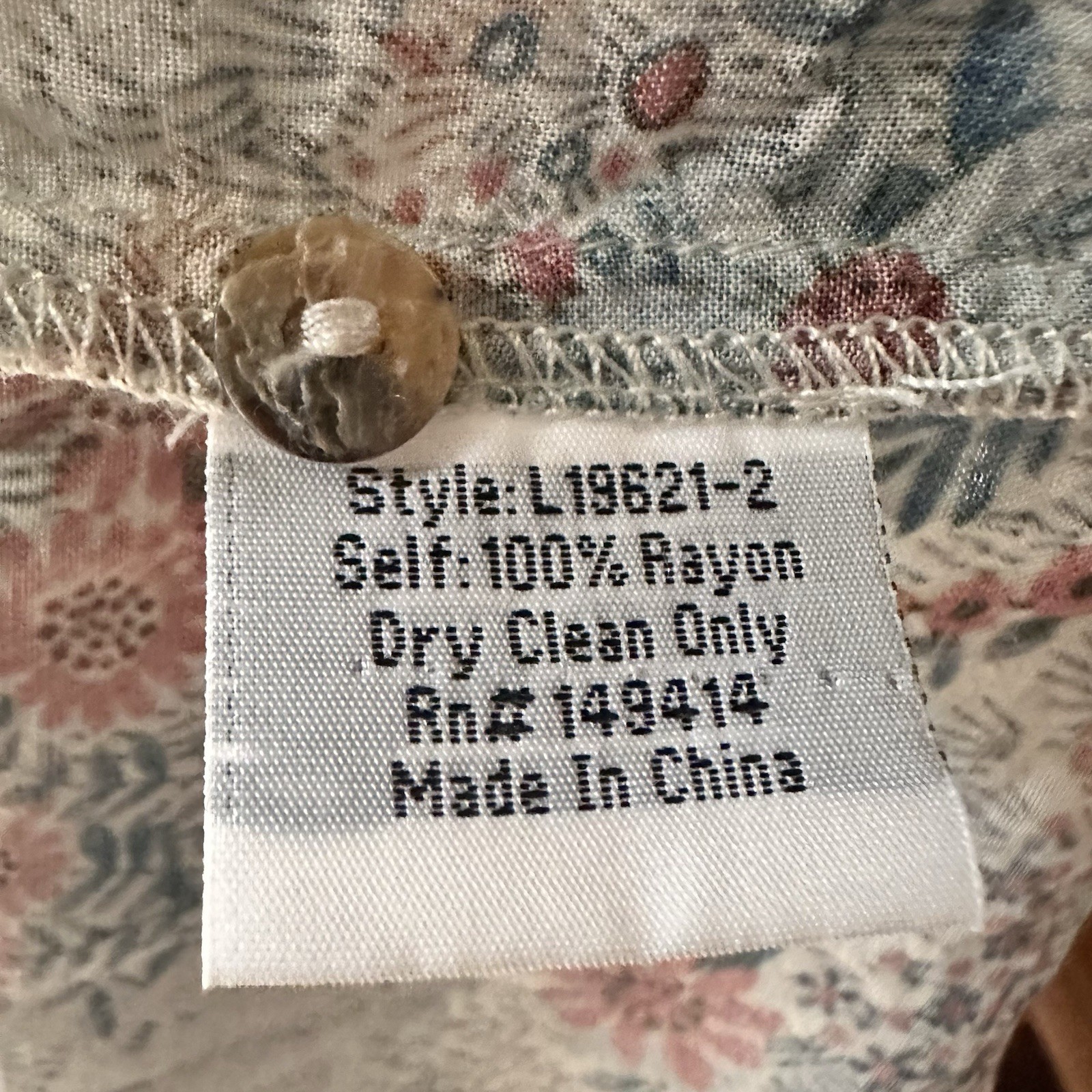 Johnny Was Jade Rayon Button Down Top Ruched Slee… - image 8