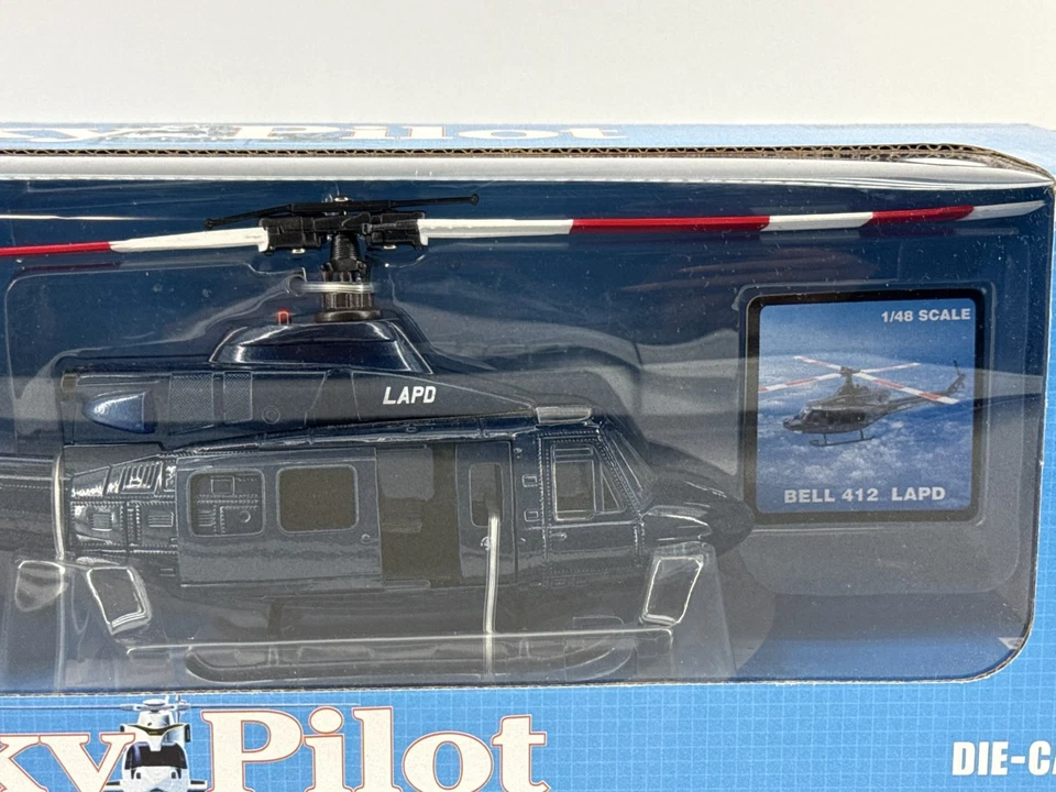 NewRay Sky Pilot 1:48 Bell 412 LAPD полицейский вертолет литая модель N5929Z - Изображение 2 из 4
