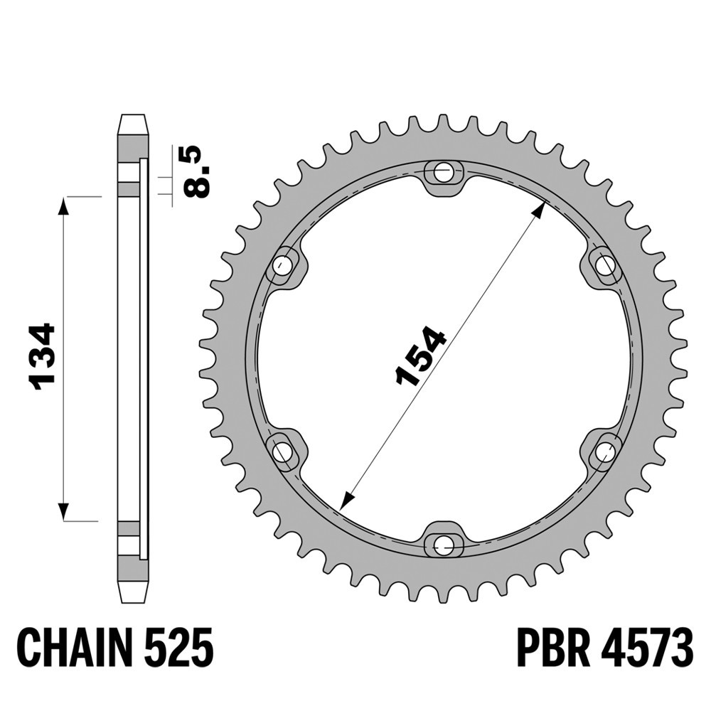 Pignon arrière Ducati 1199 Panigale couronne haut de gamme usinée CNC pour monobras