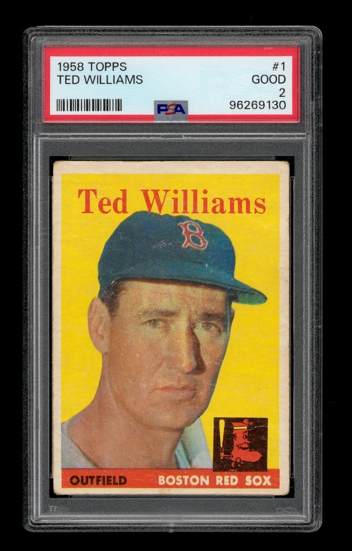 1958 Topps Set-Break # 1 Ted Williams PSA 2 GOOD view 1