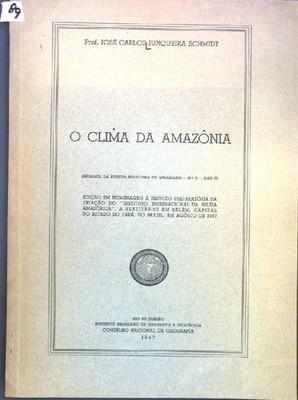 O Clima da Amazonia; Separata da Revista Brasileira de Geografia No. 3, Ano IV;