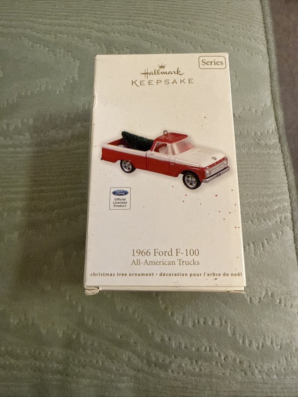 Hallmark Keepsake 1966 Ford F-100 All-American Truck Series Ornament 18th 2012