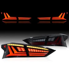 2*LED Smoked Tail Lights w/Animation for Nissan Altima Sedan 2019-2025 Rear Lamp