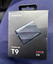 Samsung Portable SSD T9 2TB USB-C External SSD 2000MB/s Black MU-PG2T0B/AM