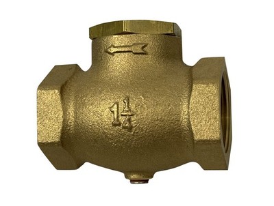Horizontal In Line Check Valve for Air Compressors 1-1/4'' Female NPT Thread