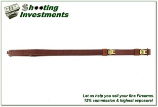 Vintage Hunter 200 1" Leather Safari Style Rifle Sling w Swivels