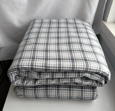Eddie Bauer Cotton Flannel Plaid Blue/Black/T...
